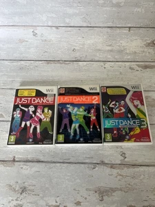 Just Dance 1/2/3 (Nintendo Wii) Ubisoft Music & Rhythm PAL Video Games - Picture 1 of 8