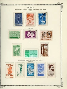 BRAZIL Selections on Scott Specialty Album Page Lot #41 - SEE SCAN - $$$ - Picture 1 of 1