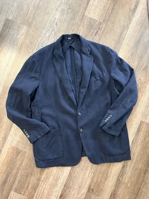 Brooks Brothers Regent Azul Tessuti Sondrio Cirujano Manga Blazer Chaqueta 46R Foto 1 de 4