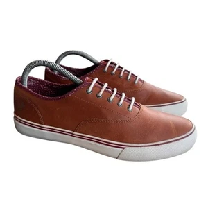 Fred Perry Men's Brown Leather Sneaker Lace Up Casual Trainer 8M  - Picture 1 of 8