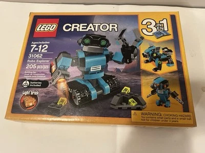 Lego Creator ROBO EXPLORER 31062 Factory Sealed 3 in 1 - Image 1 of 2