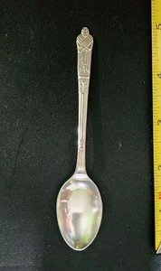 EPNS / SILVERPLATED NICKEL SILVER APOSTLE OR MONK "5"  DEMITASSE COFFEE SPOON ☕️ - Picture 1 of 3