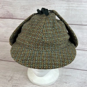 Vintage Scotland Hat-Harris Tweed, A Ross Product Sherlock Holmes, England 7 1/4 - Picture 1 of 18