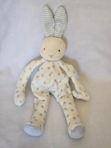 BUNNIES BY THE BAY Plush SILLY BUDDY White BLUE Polka Dots Pacifier Holder Baby - Picture 1 of 4