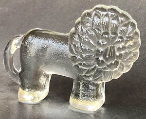 Kosta Boda Lion Paperweight Crystal Bertil Vallien Boda Zoo Series Vintage 1975 - Picture 1 of 12