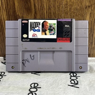 Футбольный картридж SNES Super Nintendo Madden NFL 95 - Изображение 1 из 4