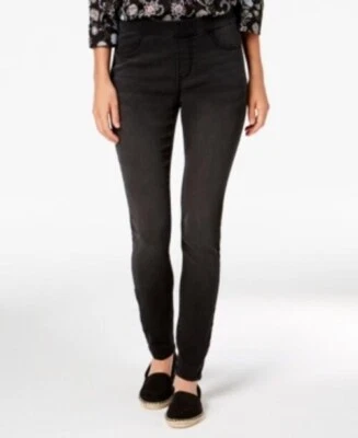 NWT! Style&Co black mid-rise stretch pull on Jeggings Jeans Women's Petite size! - Image 1 of 4