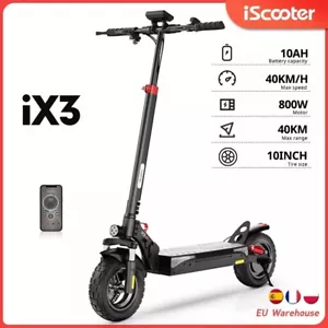 10 Zoll 800W Elektro-Roller Offroad mit APP 40km/h 10AH Faltbarer E-scooter iX3 - Bild 1 von 17