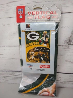 Green Bay Packers Brett Favre Classics Bandera Vertical 27" x 37" - Wincraft Foto 1 de 3
