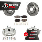 Front Brake Caliper Rotors & Semi-Metallic Pad Kit For 2009-2012 Hyundai Elantra Hyundai Elantra