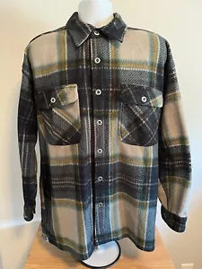Large Original Point Zero Clothing Comfort Utility Fleece Vintage 90s ButtonDown - Picture 1 of 4
