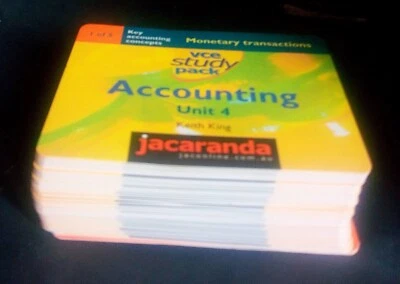 VCE Study Pack  Accounting  Unit 4 - Keith King Jacaranda Press - Image 1 of 3