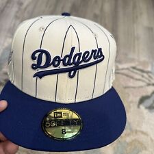 NWT NEW ERA 59FIFTY FITTED 5950 HAT LOS ANGELES DODGERS CAP SIDE PATCH SIZE 8