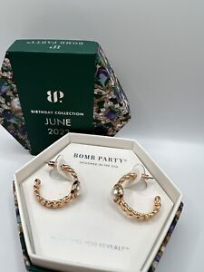 Ring Bomb Party Simply Obsessed June 2023 Earrings RBP6185 Rose Gold HOOPS! HTF