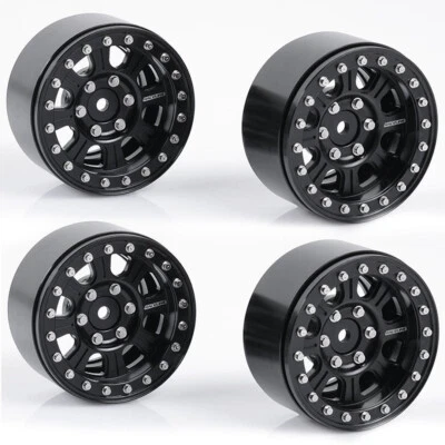 NEW RC4WD Z-W0185 Raceline Monster 1.9 Beadlock Wheels Blk (4) FREE US SHIP - Image 1 of 3