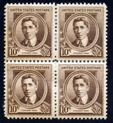 Scott # 883 - U.S. Block Of 4 - Ethelbert Nevin - MH OG - 1940 - Image 1 of 2