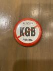 Ruscha 2" Pin No KGB 1980's Memorabilia Russia USSR