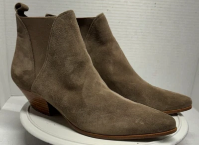 Diane фон Furstenberg женщин Нади коричневый замшевый Chelsea ботинок лодыжки ботинки 10 М 40 - Изображение 1 из 4