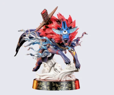 Okami - Oki Wolf form 9" PVC Statue | First4figures F4F - BRAND NEW - Image 1 of 4