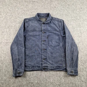 Chaqueta Levis Para Hombre Pequeña Gris Tipo 1 Lavado a Piedra Denim Bombardero Camionero Western - Imagen 1 de 11