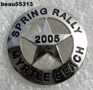⭐2005 MYRTLE BEACH FRÜHLING RALLYE HARLEY BIKE WEEK ABZEICHEN STERN WESTE JACKE ANSTECKNADEL - Bild 1 von 1