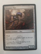 ×1 Shimmer Myr MTG Mirrodin Besieged NM