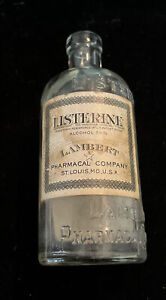 1900’s Listerine Lambert Pharmacal St. Louis Mo Company Bottle Sku134571P