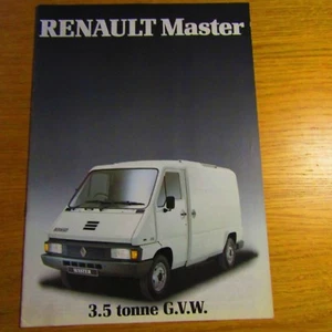 RENAULT MASTER Short Long Wheelbase SWB LWB Petrol Diesel Van Brochure 1985 - Picture 1 of 1