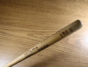 Womens Softball Batting Championship 1955 Mini Bat Detroit Keck Jackie Robinson - Picture 1 of 5