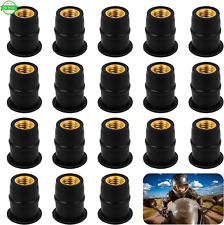 20 PCS Windshield Bolts m5 Rubber Well Nuts Motorcycle Windshield Nuts Durable