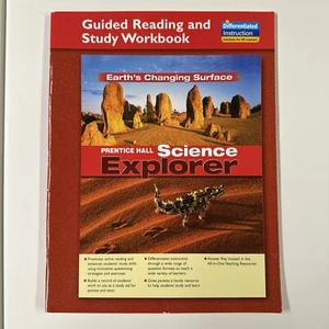 Science Explorer: Earth's Changing Surface Guided Reading Prentice Hall Pearson - Imagen 1 de 3