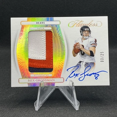 2024 Panini Flawless - Rex Grossman Patch Autographs /25  Chicago Bears - Image 1 of 4