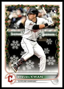 2022 Topps Holiday #HW21 Steven Kwan RC - Bild 1 von 2