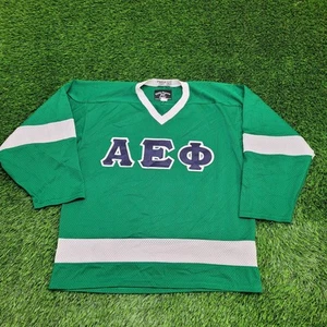 Vintage Alpha-Sigma-Phi Hockey Jersey M/L 24x28 Philly-Express - Picture 1 of 15