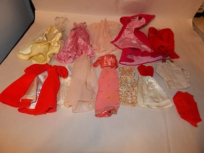 Lot Vintage Barbie Night Gowns Dresses Ken Pajama Top & More - Image 1 of 4