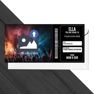 Musik Konzert Ticket personalisiert Ticket Geschenk enthüllen jedes Konzert Andenken Ticket - Bild 1 von 7