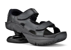 Z-Coil Womens 8 Sidewinder Sandal Black Strap Orthopedic Footwear W/ Box - Picture 1 of 5