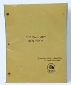 THE FALL GUY Goin For It Script December 4 1981 - Picture 1 of 2