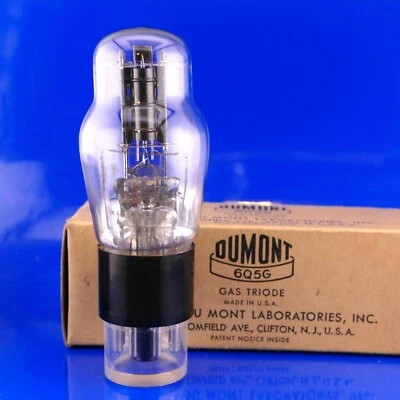Un excelente tubo DUMONT 6Q5G NUEVO EN CAJA prueba de triodo [%]: 115 TV-7 Foto 1 de 2