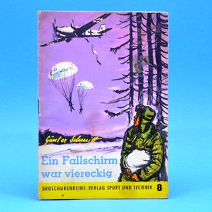 DDR | Broschürenreihe | Heft 8 | Ein Fallschirm war viereckig G. Schmitt 1962 A - Imagen 1 de 1
