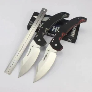 13" New Large S35VN Blade Nylon Fiberglass Handle Survival Folding Knife DF06 - Picture 1 of 11