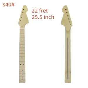 Collo chitarra acero fai da te 22 tasti 25,5" chitarra elettrica GRANDE testa acero tastiera - Foto 1 di 10