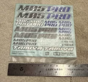 58443 Tamiya M05 Pro Decal Sheet 1424xxx M05/M06/M07/M08/concept - Picture 1 of 1