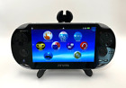SONY PS Vita PCH-1000 Crystal Black PlayStation OLED Wi-Fi Working Console Only