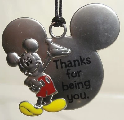 Hallmark Disney Mickey Mouse Ornamento Gracias por ser Tú Metal - Nuevo Foto 1 de 2