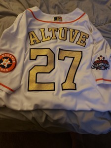 astros world series jersey gold