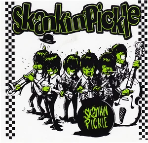 Sticker - Skankin' Pickle Cartoon Ska Punk 90s Music Band 4.75" Decal #13143 New - Picture 1 of 1