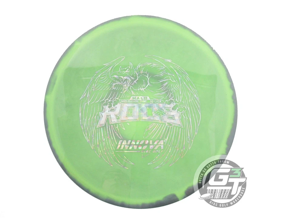 NEW Innova Halo Star Roc3 173g Gray-Lime Gold Shatter Midrange Golf Disc - Image 1 of 1
