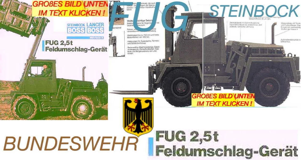 Steinbock Geländestapler 2,5 Y4 Allrad Stapler FUG Gabelstapler Deutz Motor Luft - Bild 1 von 4