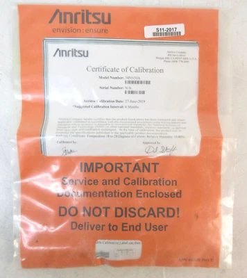 Adaptador Anritsu 34NN50A DC a 18 GHz 50 ohmios, N(m) - N(m), NOS con certificado de calibración Foto 1 de 4